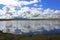 Glassy lake somewhere in iceland