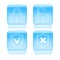 Glassy protection icons