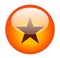 Glassy Red Star Icon