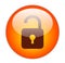 Glassy Red Unlock Icon