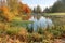 Glassy Smooth Canal Reflects Fall Colours