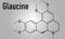 Glaucine alkaloid molecule. Skeletal formula. Chemical structure