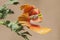 Glaucium corniculatum blackspot hornpoppy precious and sparse orange and black center poppy