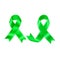 Glaucoma Awareness Month concept Lymphoma Awareness Month. Realistic Lime Green ribbon symbol. Medical Design.Colorful