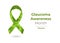 Glaucoma Awareness Month green low poly ribbon