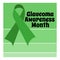 Glaucoma Awareness Month, health themed poster or banner