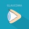 Glaucoma disease concept