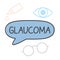 Glaucoma disease concept