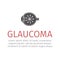 Glaucoma. Human eye. Vector illustration.