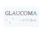 Glaucoma word on checkered paper sheet