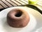 Glazed chocolate donuts homemade