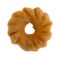 Glazed cruller on a white background