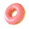 Glazed donut or doughnut 3d rendering