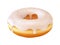 Glazed donut or doughnut with white frosting 3d rendering