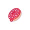 Glazed doughnut flat icon