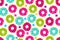 Glazed doughnut seamless pattern pop art style