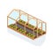 Glazed greenhouse for the cultivation of natural organic plants.