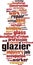Glazier word cloud
