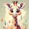 Gleaming Baby Giraffe