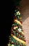 Gleaming Christmas tree background