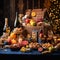 Gleaming Gatherings: A Lavish Hamper Overflowing with Festive Delicacies