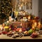 Gleaming Gatherings: A Lavish Hamper Overflowing with Festive Delicacies