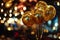 Gleaming Gold: Festive Party Balloons Galore.