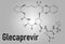 Glecaprevir hepatitis C virus drug molecule. Skeletal formula.