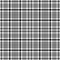 Glen check pattern in black and white. Seamless tweed textured background vector.