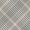 Glen check plaid pattern. Seamless hounds tooth vector plaid in grey and beige for jacket, skirt, dress.