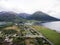 Glen Coe Highland scotland aerial shot nature panorama view