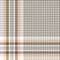 Glen pattern in brown, yellow, white. Seamless tweed check plaid for tablecloth, blanket, throw.