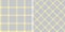 Glen pattern set in grey, yellow, white. Tweed fabric plaid texture for jacket, coat, skirt, or other modern spring summer fashion