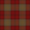 Glen plaid pattern in black, gold, red. Seamless hounds tooth tartan check plaid tweed graphic for skirt, jacket, coat.