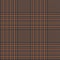 Glen plaid pattern in brown and orange. Dark seamless hounds tooth tweed tartan check plaid for coat, skirt, trousers, jacket.