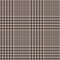 Glen plaid pattern in dark brown and beige. Autumn winter spring seamless abstract houndstooth check plaid graphic background.