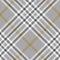 Glen plaid pattern in gold, grey, white. Seamless abstract vector check plaid for coat, skirt.