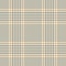 Glen plaid pattern in grey and soft orange. Houndstooth seamless light large check plaid graphic background for dress, skirt.