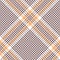 Glen plaid pattern. Seamless hounds tooth check plaid texture in brown, orange, and white.