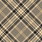 Glen plaid pattern vector background in gold and black. Seamless diagonal hounds tooth tweed check plaid.