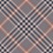 Glen plaid pattern vector. Tweed check plaid in dark blue, coral brown, and beige.