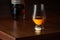Glencairn whisky on wooden brown table
