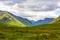 Glencoe, Highland Region, Scotland Glencoe or Glen Coe mountains panoramic view ,Scottish Higlands,Scotland, UK.