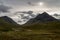 Glencoe mountain landscape in Lochaber, Scottish Higlands