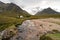 Glencoe mountain landscape in Lochaber, Scottish Higlands