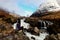 Glencoe valley waterfall, Scotland