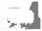 Glendale Arizona city map grey illustration silhouette