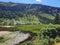 Glendalough upper lake marsh cliffs