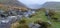 Glendalough Upper lake from miners way, Glenealo valley, Wicklow way, County Wicklow, Ireland.