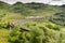 Glenfinnan viaduct with steam train